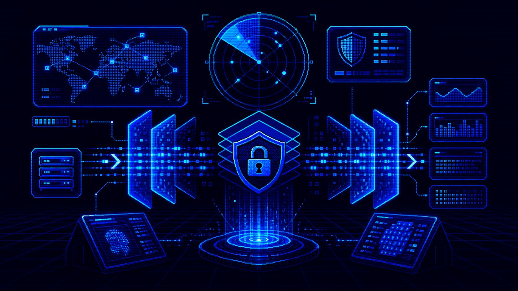 Interfejs centrum operacji bezpieczeństwa NextLayer
